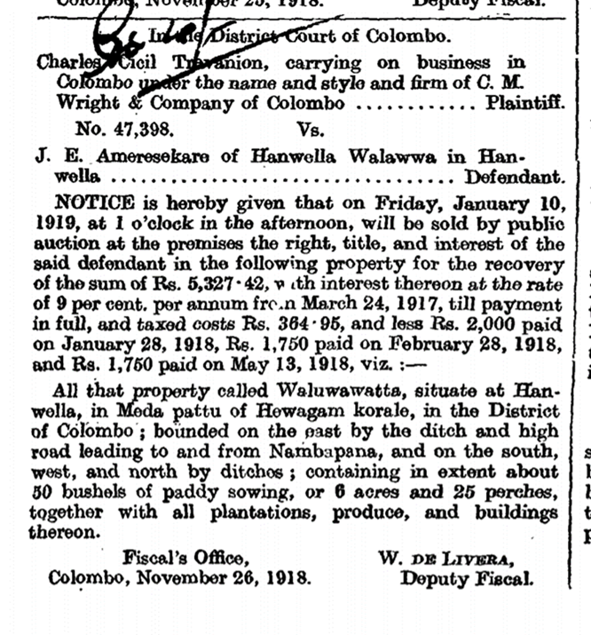 Gazette 6981 - 29th Novermber 1918